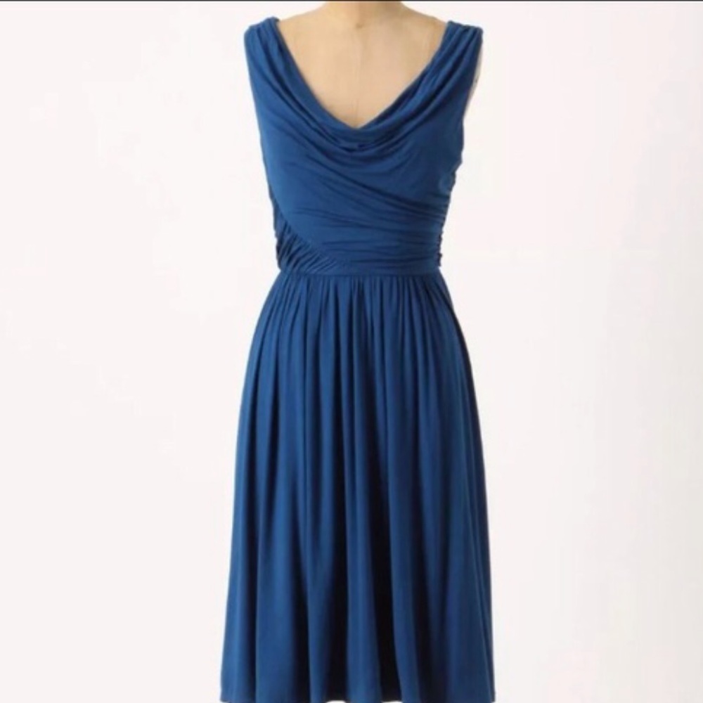Anthropologie Deletta Blue Dress